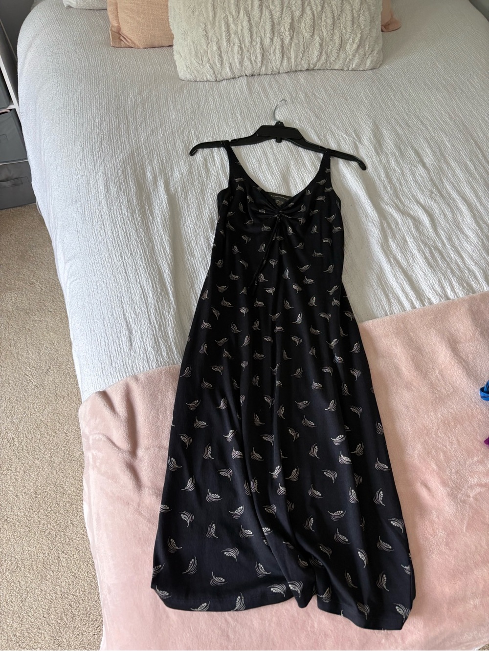 Banana Republic Black Paisley Slip Dress